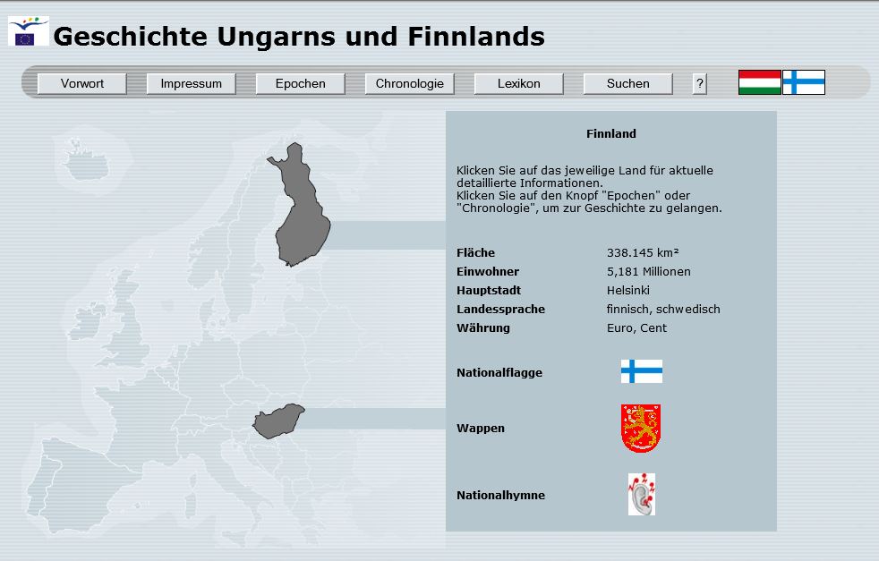 EU - Projekt Multimediale Geschichte Ungarns und Finnlands