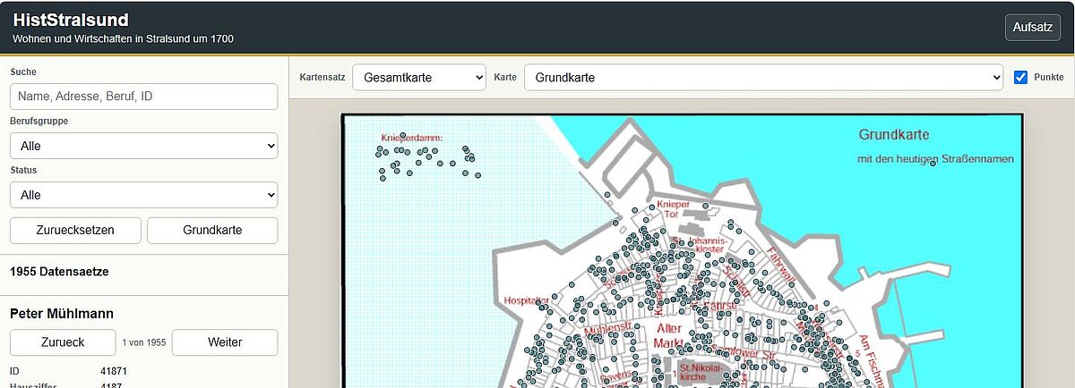 Historisches Informationssystem von Stralsund